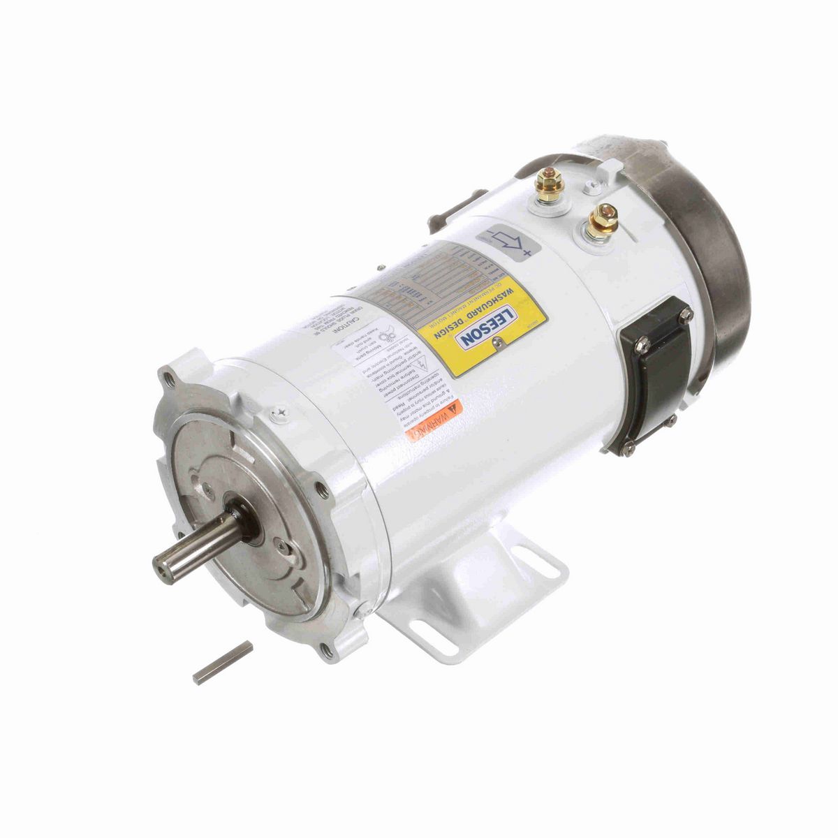 LEESON Washdown Motor, 1 HP, 24 V, 1800 RPM, S56C Frame, TEFC - 109303.00