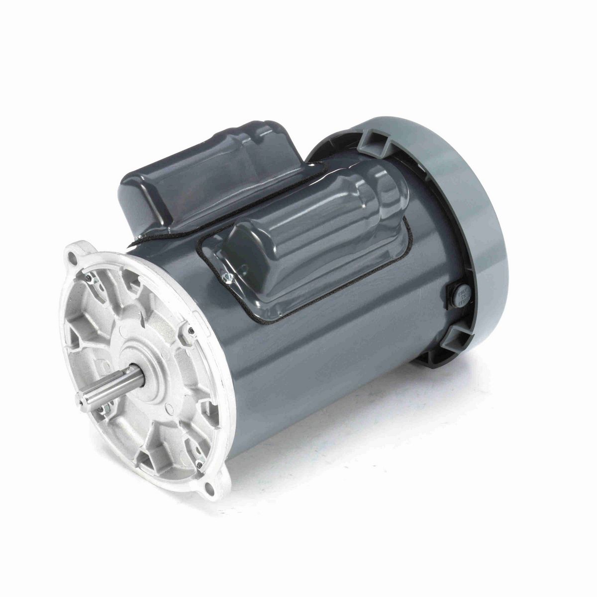 LEESON Auger Drive Motor, 1 HP, 1 Ph, 60 Hz, 115/208-230 V, 1800 RPM, 56YZ Frame, TEFC - 117883.00