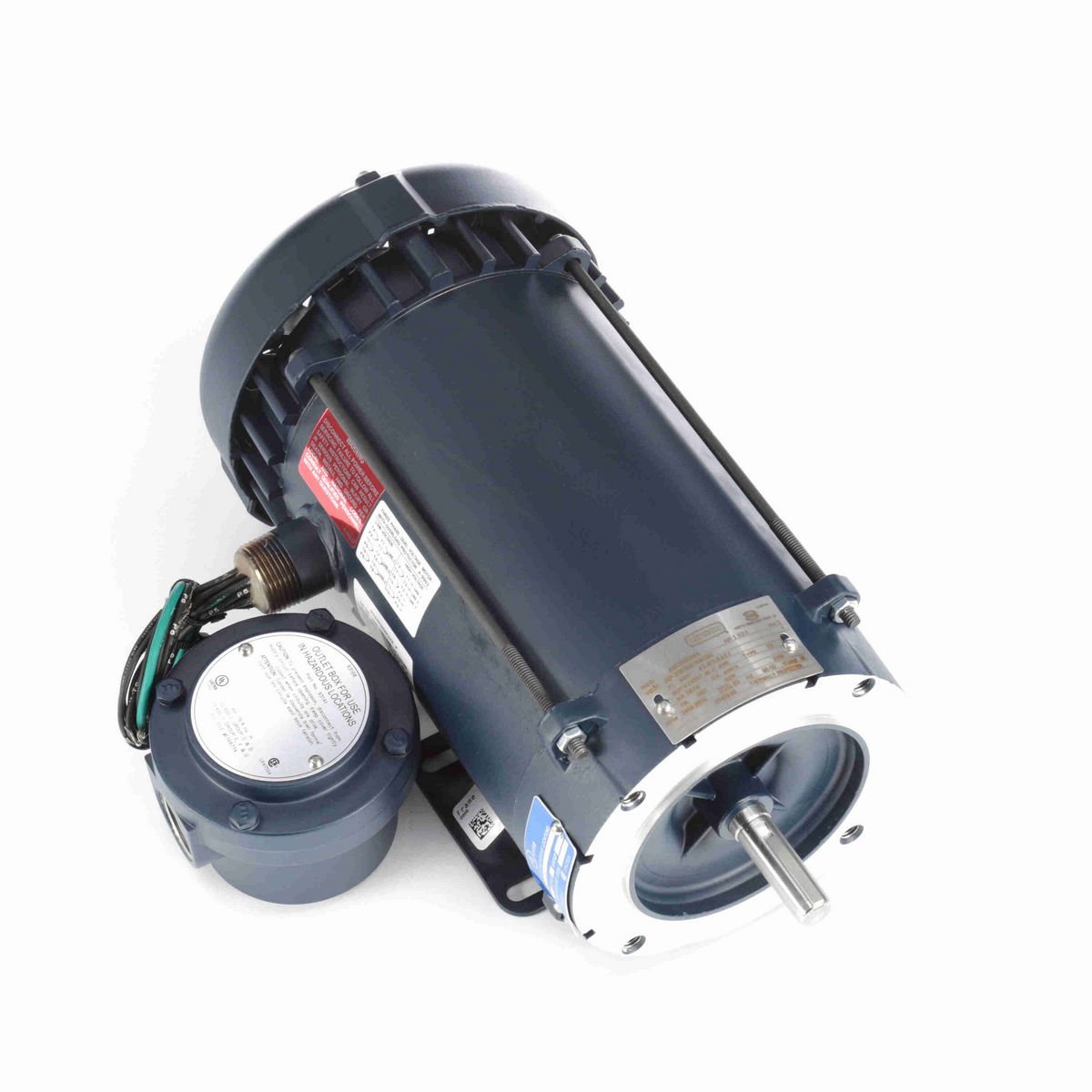 LEESON Explosion Proof Motor, 1.50 & 1 HP, 3 Ph, 60 & 50 Hz, 208-230/460 & 190/380 V, 3600 & 3000 RPM, 56C Frame, EPFC - 119439.00