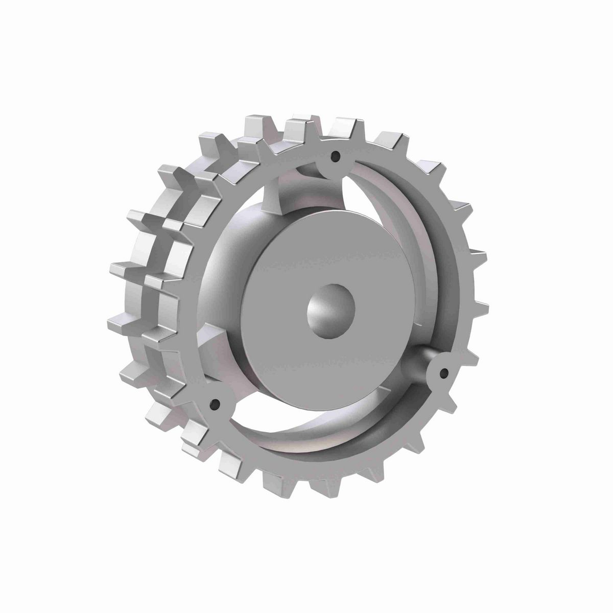 Rexnord 820 Series Solid One Piece Cast Iron Sprocket with 21 Teeth and a 3/4in Round Rough Stock Bore (RSB) - 401-160-2