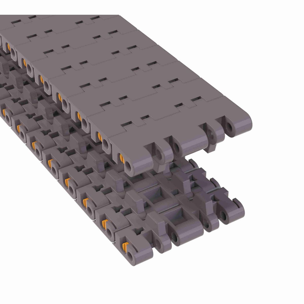 Rexnord 7705M Straight Running Solid Top, Material: Brown High Performance, Width: 84mm, Pitch: 1in - 81421631