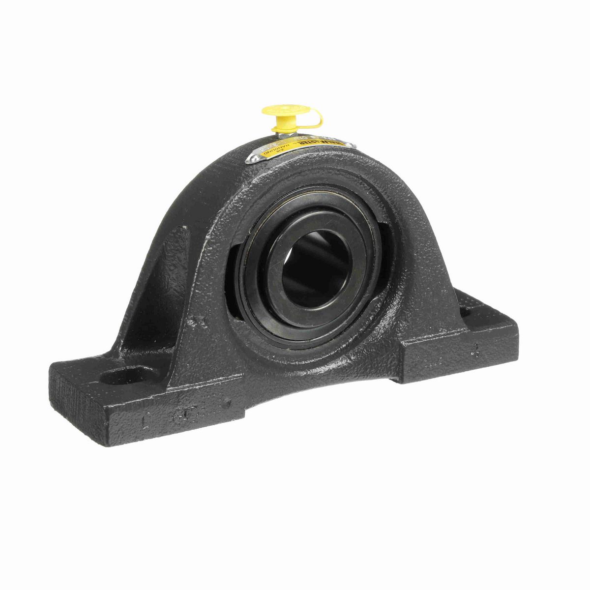 Sealmaster Mounted Cast Iron Two Bolt Pillow Block Ball Bearing - 52100 Bearing Steel, Black Oxided - Setscrew Lock - Air Handling Housing Fit, Noise Tested - SPM-19 CXU