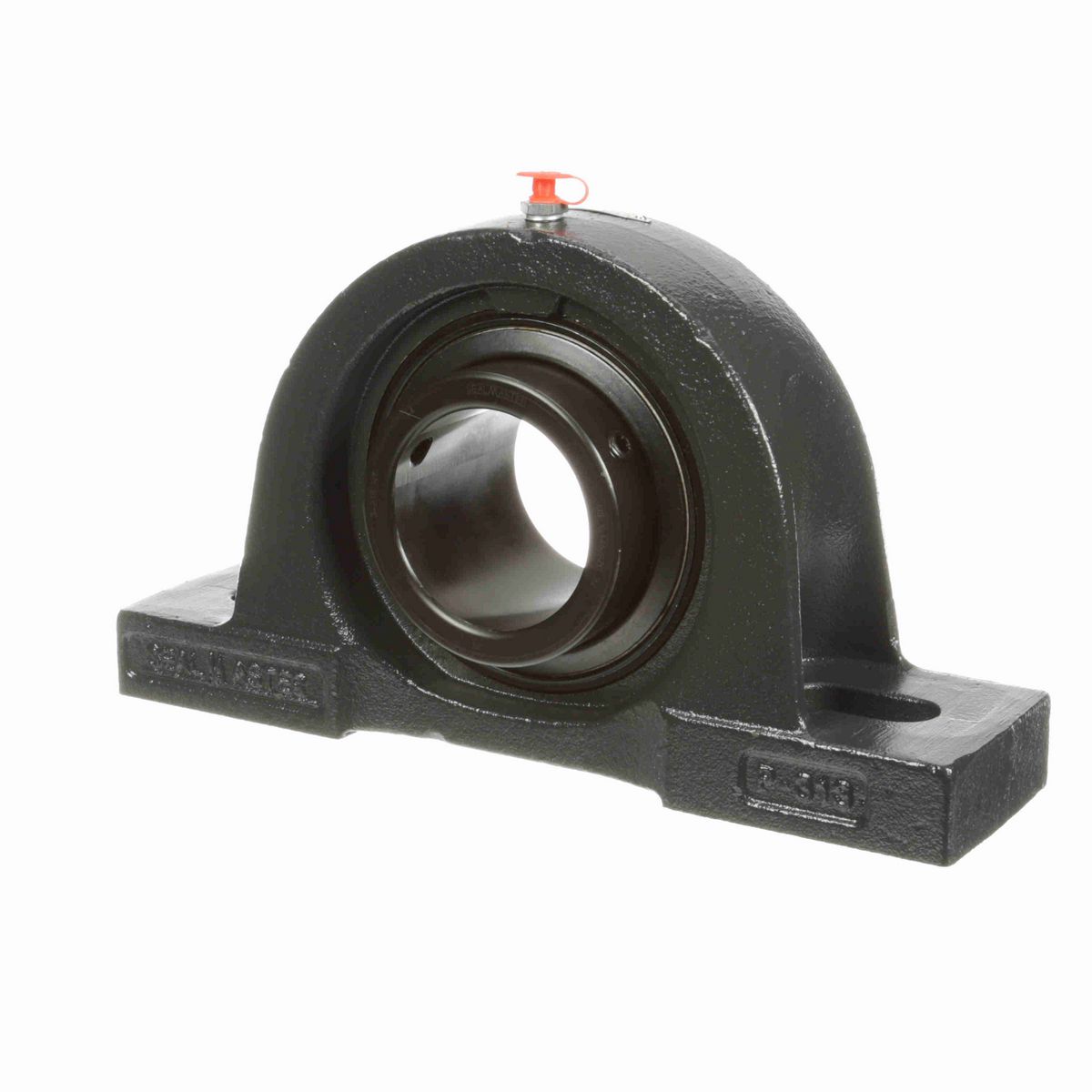 Sealmaster Mounted Cast Iron Two Bolt Pillow Block Ball Bearing - 52100 Bearing Steel, Black Oxided - Setscrew Lock - High Temperature - MP-47 HT