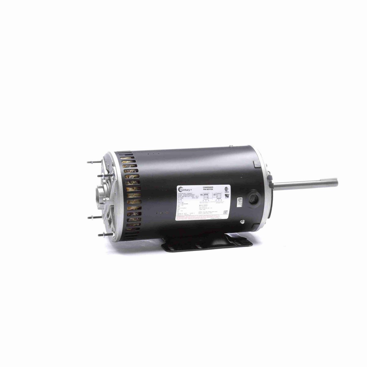 Century JuggerNaut® Condenser Fan Motor, 1.5&1 HP, 3 Ph, 60/50 Hz, 230/460&190/380 V, 900 RPM, 56HZ Frame, OPAO - H1054AV1