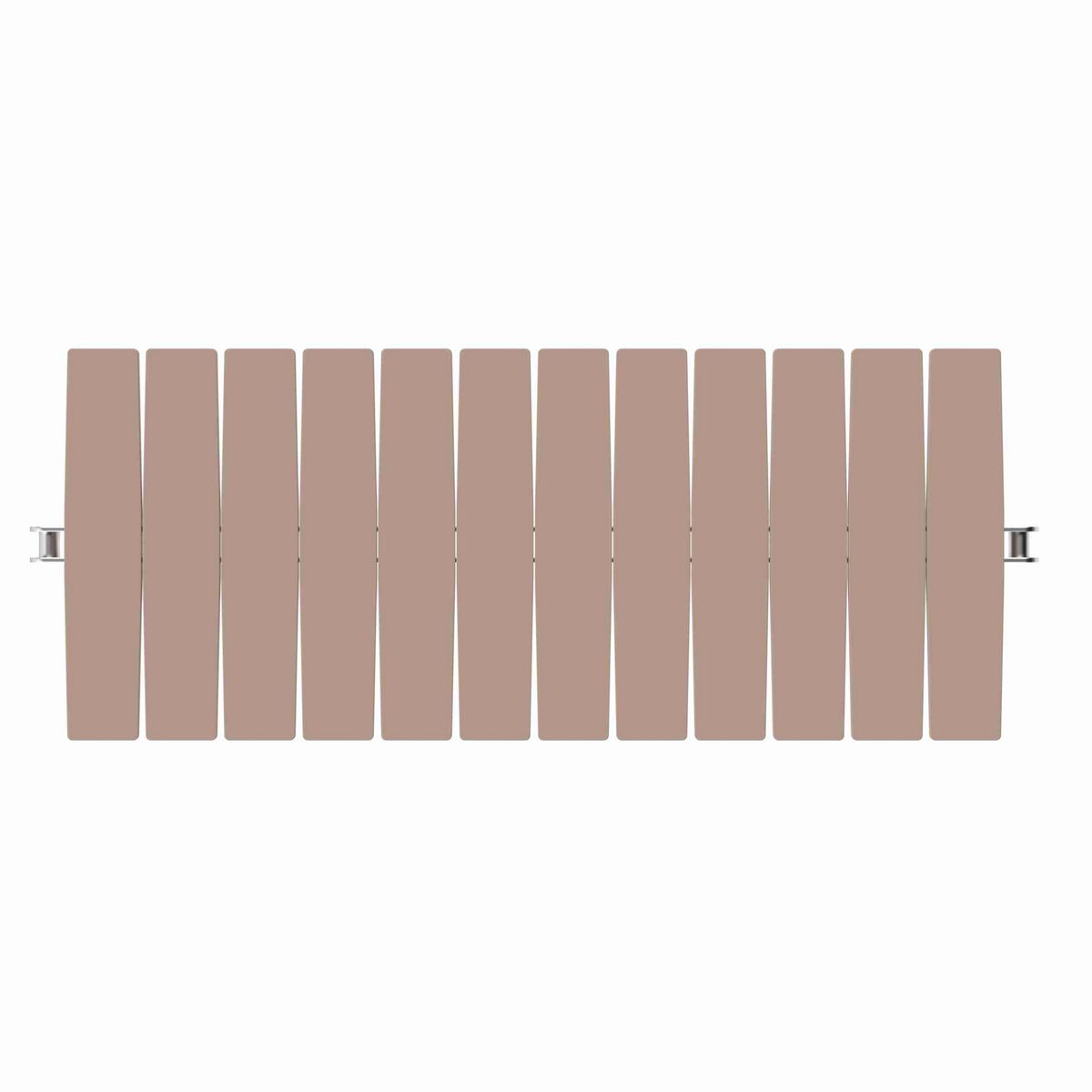 Rexnord 1873TAB Side-flexing Solid Top, Material: Tan Low Friction, Width: 7.5in, Pitch: 1.5in - LF1873SSK750