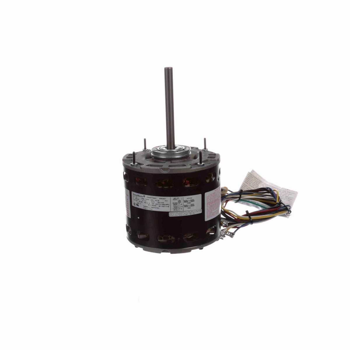 Century PRO-E SERIES® Fan and Blower Motor, 3/4-1/5 HP, 1 Ph, 60 Hz, 208-230 V, 1075 RPM, 4 Speed, 48 Frame, OPEN - EM3467