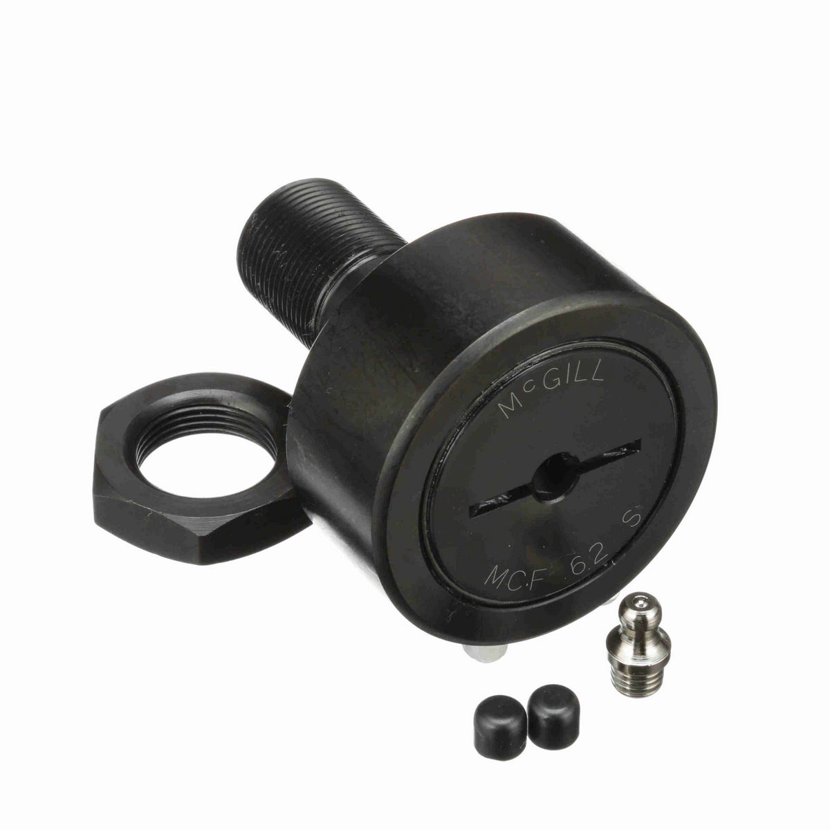 Опорный ролик с цапфой McGill CAMROL MCF 62 S, бочкообразный, с уплотнением, со шлицем под отвёртку, метрический