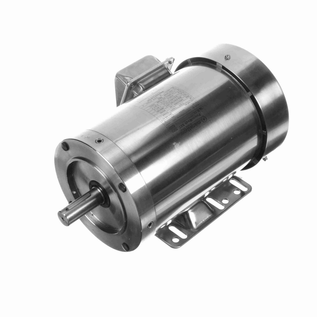 LEESON General Purpose Motor, 1.50 & 1 HP, 3 Ph, 60 & 50 Hz, 230/460 & 190/380 V, 3600 & 3000 RPM, 143TC Frame, TEFC - N456A