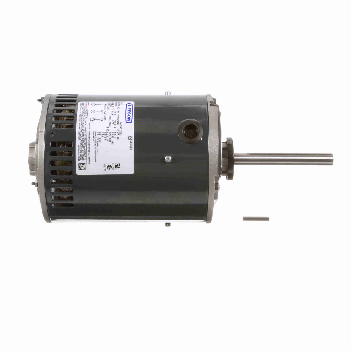 LEESON Condenser Fan Motor, 1 HP, 3 Ph, 60 Hz, 575 V, 1200 RPM, 56Y Frame, OPAO - X522