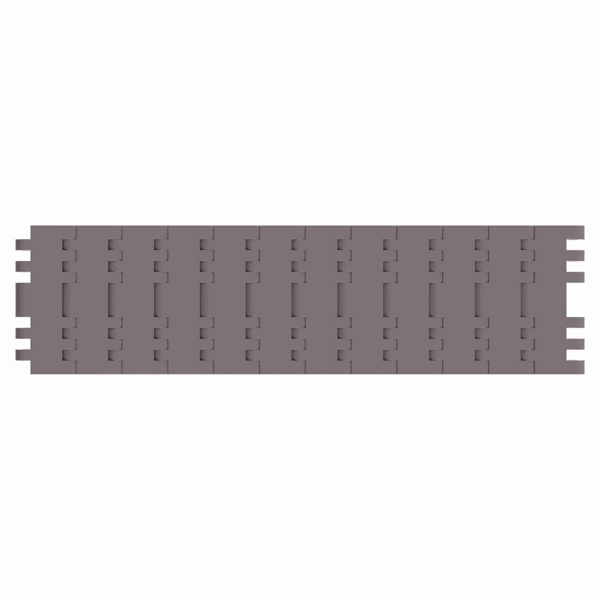 Rexnord 7705 Straight Running Solid Top, Material: Brown High Performance, Width: 3.25in, Pitch: 1in - 81415101