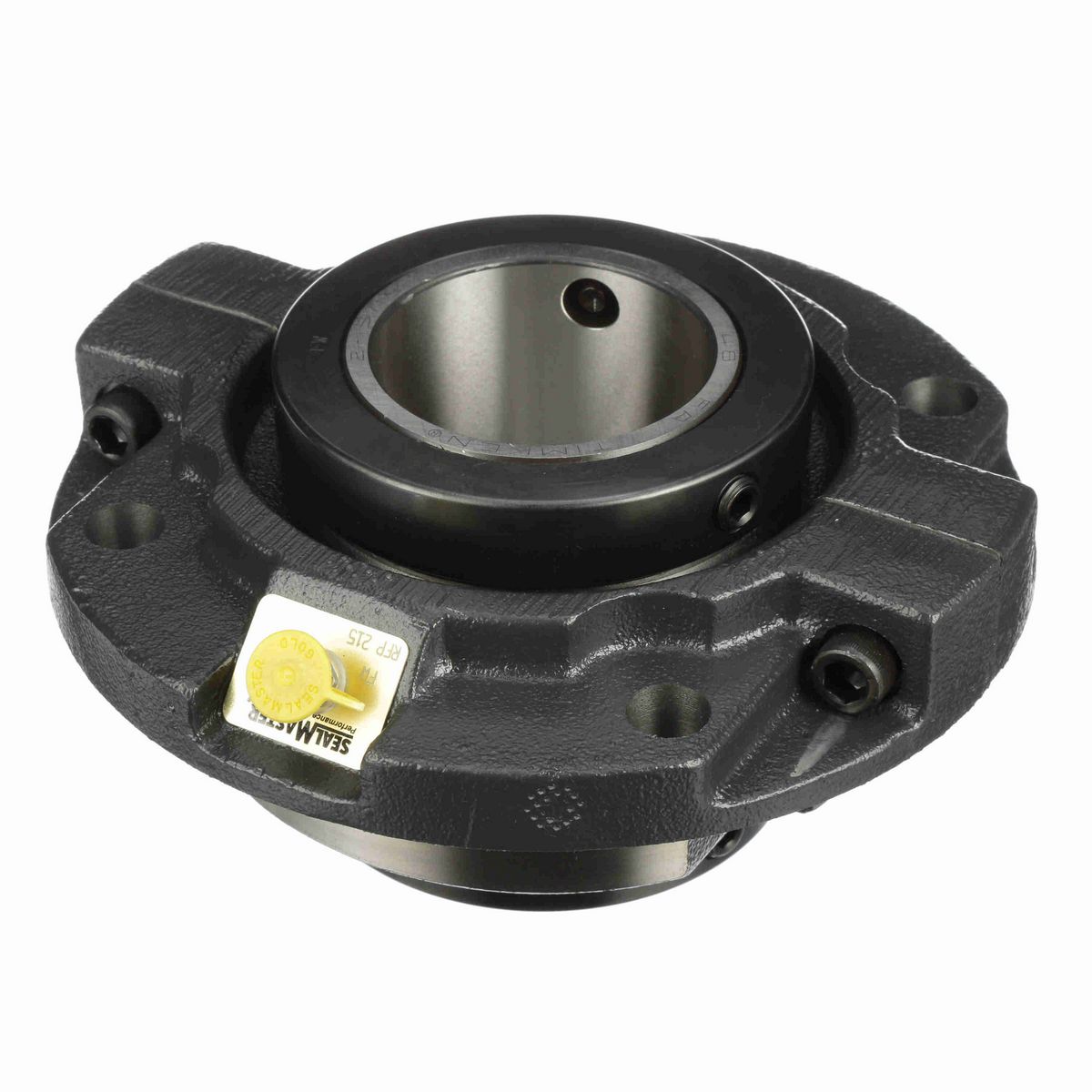 Sealmaster Mounted Cast Iron Piloted Flange Tapered Roller - 52100 Bearing Steel - Double Collar Mount Lock - RFP 215