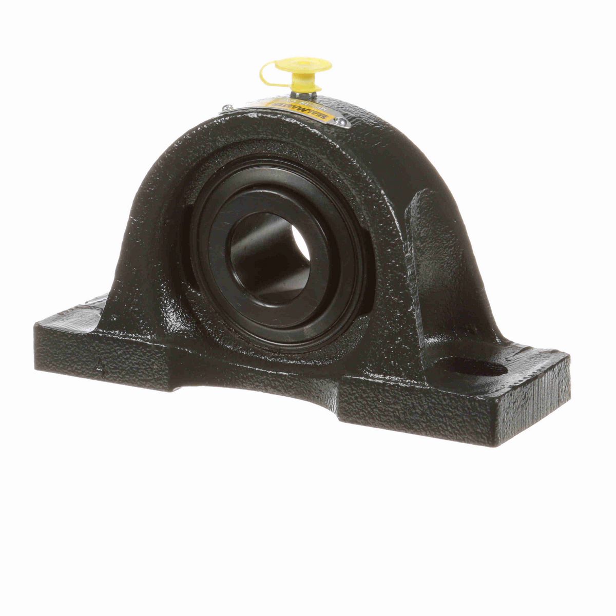 Sealmaster Mounted Cast Iron Two Bolt Pillow Block Ball Bearing - 52100 Bearing Steel, Black Oxided - Setscrew Lock - Air Handling Housing Fit, Noise Tested - MP-19 CXU