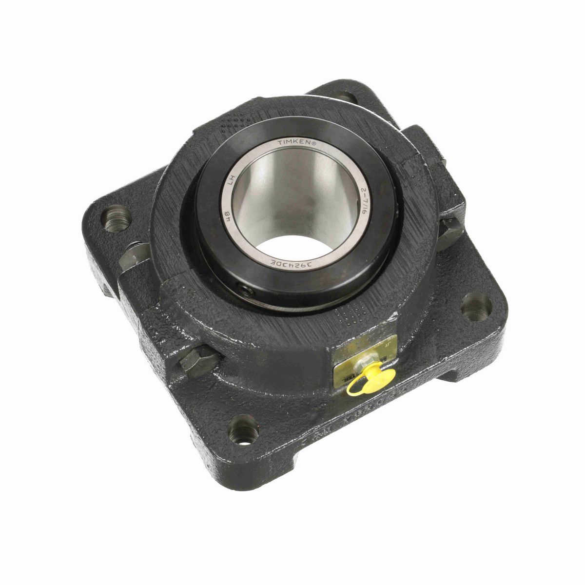 Sealmaster Mounted Cast Iron Four Bolt Flange Tapered Roller - 52100 Bearing Steel - Double Collar Mount Lock - RFB 207C