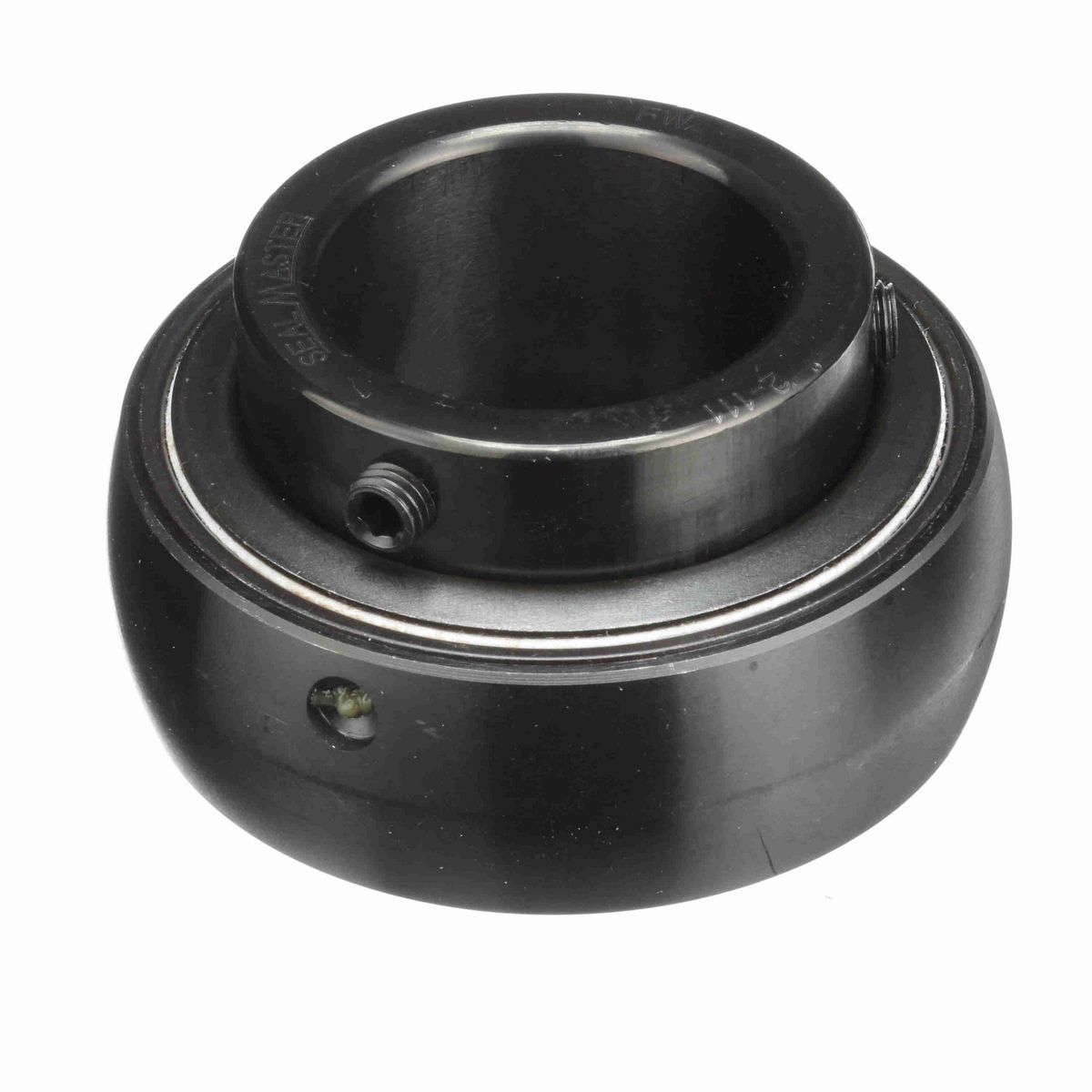 Sealmaster Mounted Insert Only Ball Bearing - 52100 Bearing Steel, Black Oxided - Setscrew Lock - 2-111