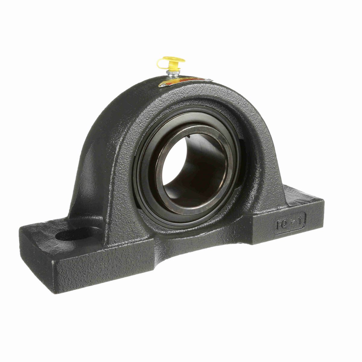 Sealmaster Mounted Cast Iron Two Bolt Pillow Block Ball Bearing - 52100 Bearing Steel, Black Oxided - Setscrew Lock - MP-38