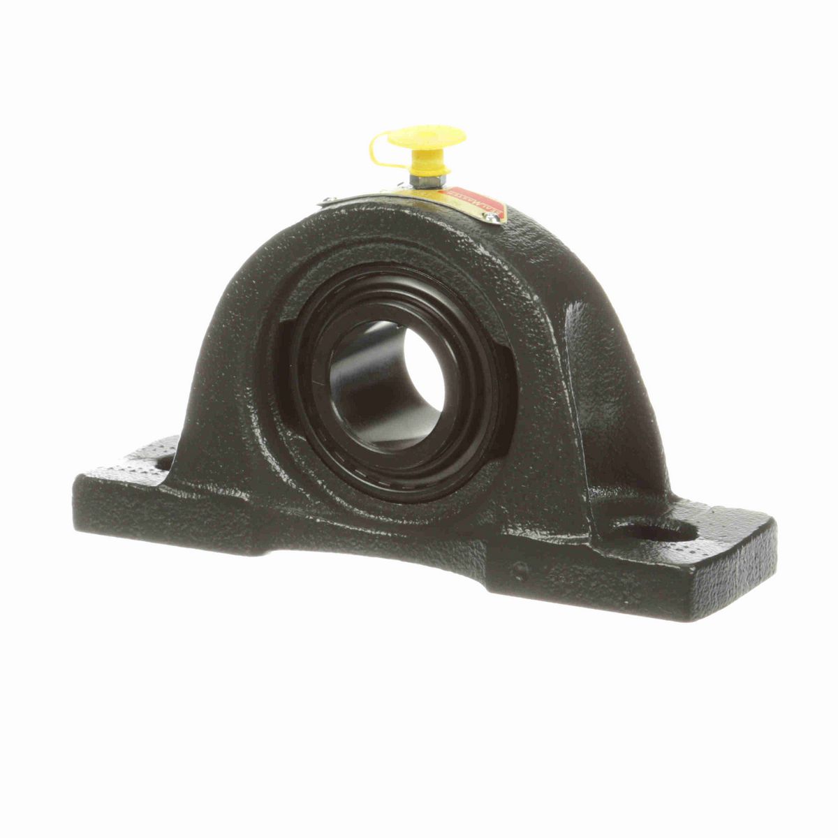 Sealmaster Mounted Cast Iron Two Bolt Low Base Pillow Block Ball Bearing - 52100 Bearing Steel, Black Oxided - Setscrew Lock - NPL-19C
