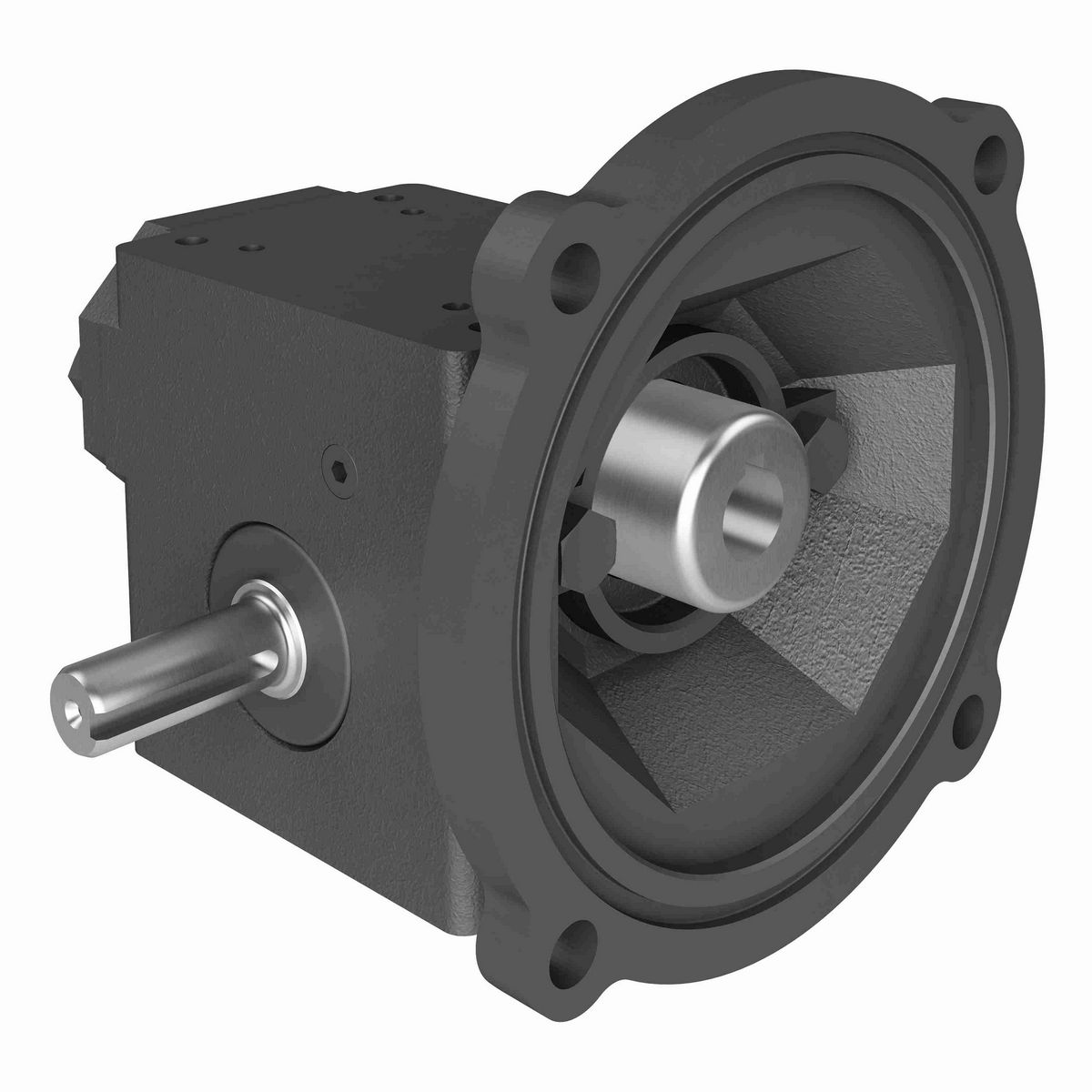 Hub City PowerCubeX Worm Gear Reducer Cast Iron Single-Reduction Worm Reducer - 134 80/1 B WR 56C