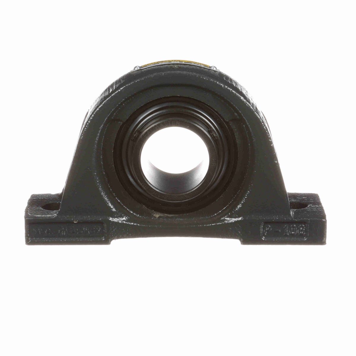 Sealmaster Mounted Cast Iron Two Bolt Pillow Block Ball Bearing - 52100 Bearing Steel, Black Oxided - Setscrew Lock - Reduced Maintenance - Lubed for Life - NP-23C RM