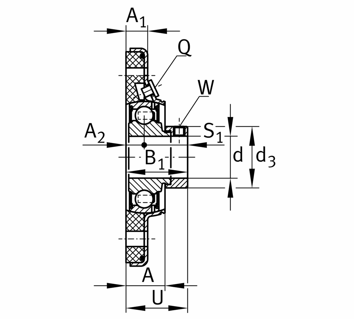 Фланцевый корпус INA PCSTK30-208-XL (PCSTK30-208)