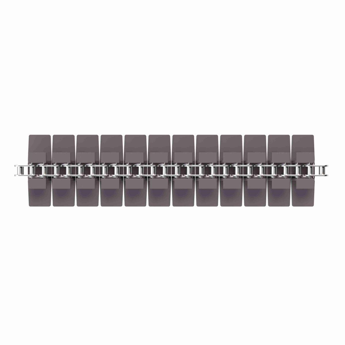 Rexnord 1873TAB Side-flexing Solid Top, Material: Brown High Performance, Width: 4.5in, Pitch: 1.5in - 81414072