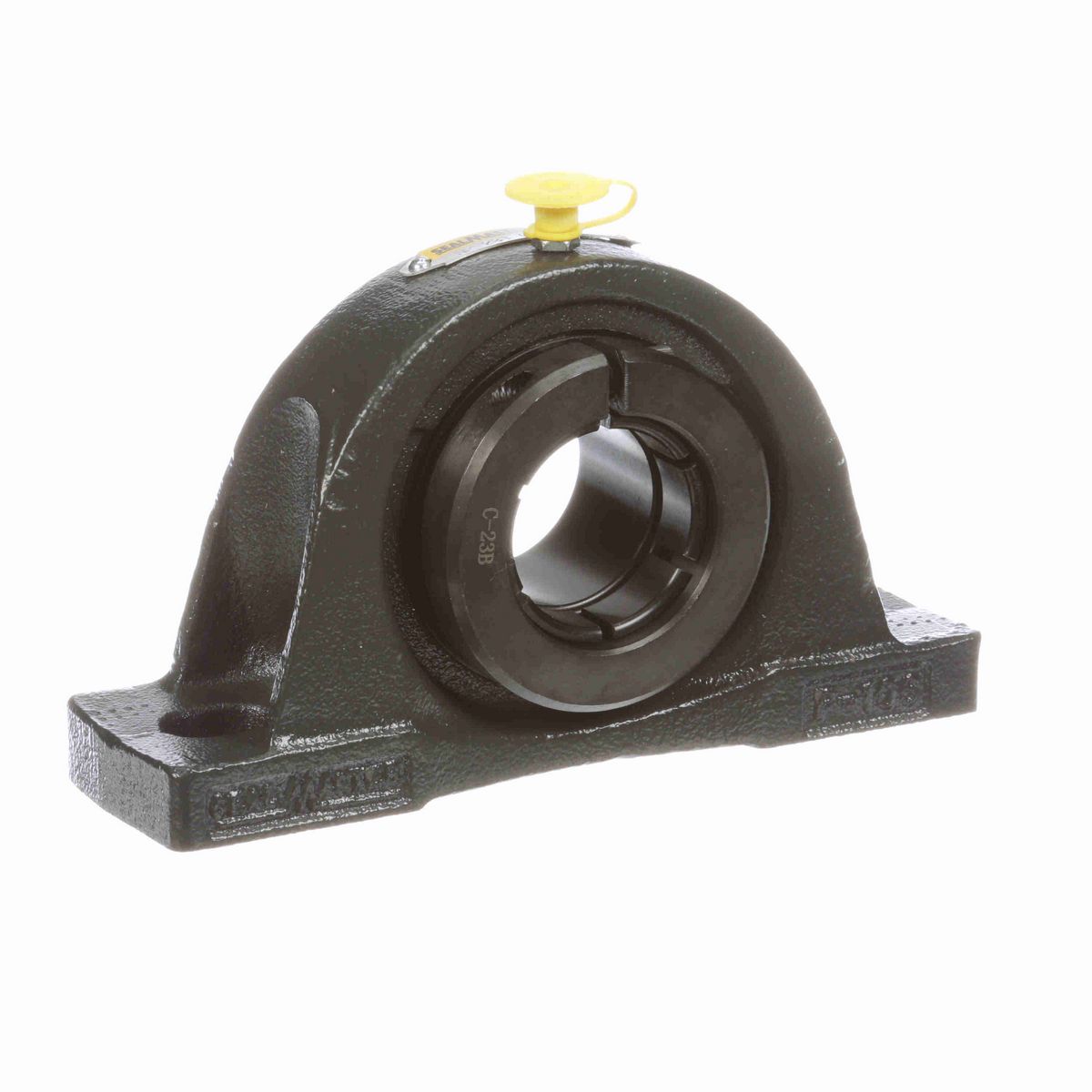 Sealmaster Mounted Cast Iron Two Bolt Pillow Block Ball Bearing - 52100 Bearing Steel, Black Oxided - Concentric Lock - Air Handling Housing Fit, Noise Tested - NP-23T CXU