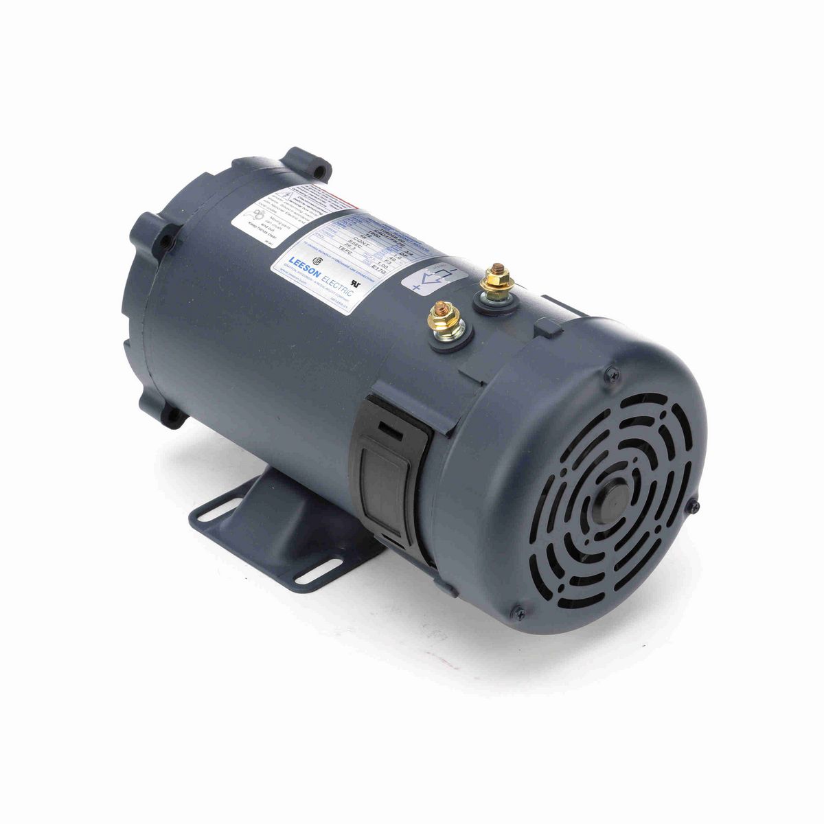 LEESON Low Voltage Motor, 0.75 HP, 12 V, 1800 RPM, S56C Frame, TEFC - 108048.00