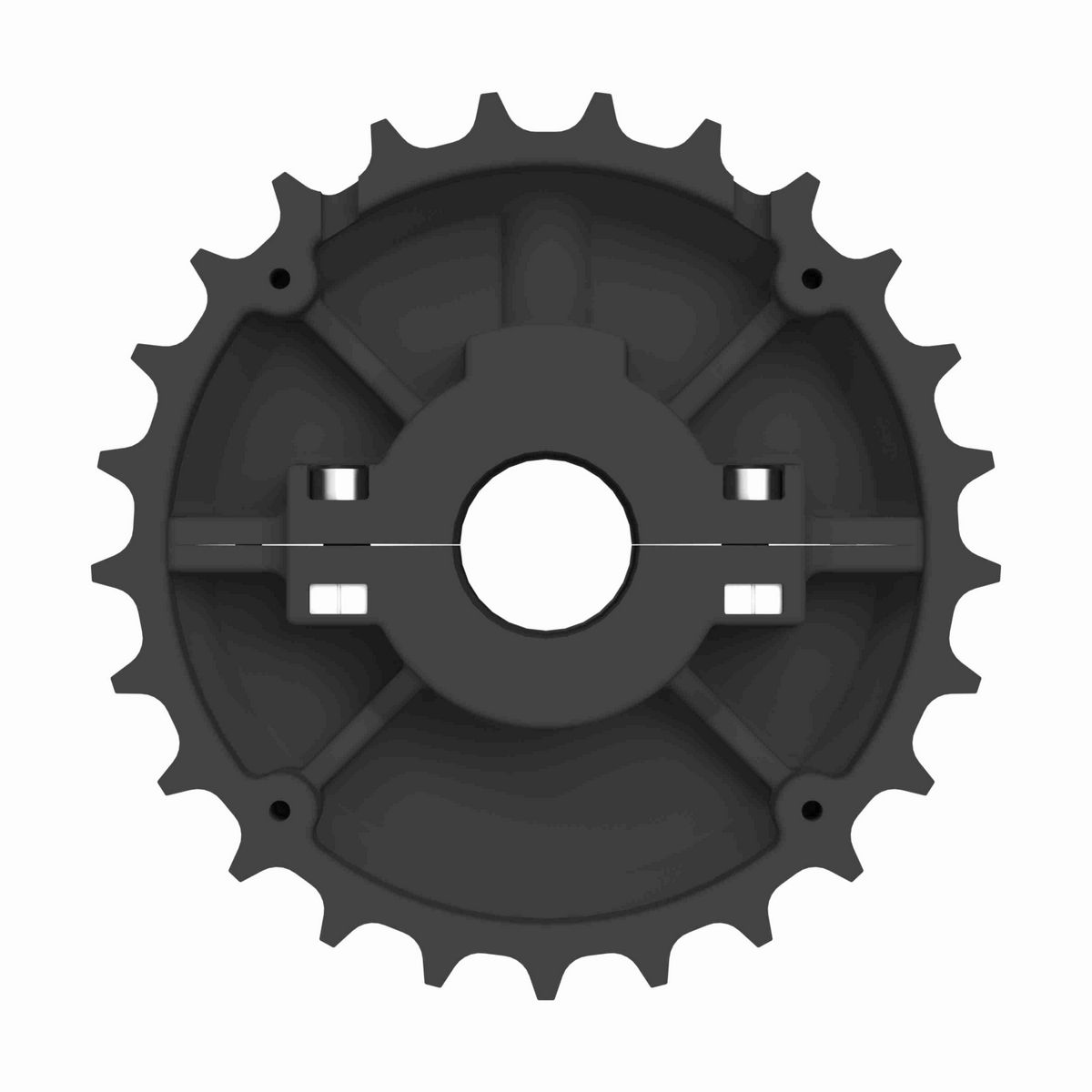 Rexnord 815 Series Split Molded Nylon Sprocket with 25 Teeth and 1-1/4in Round Idler Bore - 614-31-12