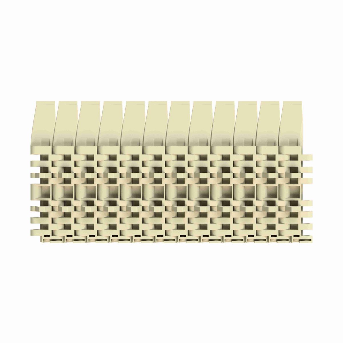 Rexnord 7705DTS Straight Running DTS®, Material: Beige High Temperature, Width: 4.5in, Pitch: 1in - 81417951
