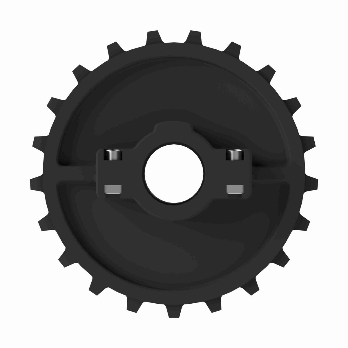Rexnord 7700 Series Split Molded Nylon Sprocket with 21 Teeth and 1-7/16in Round Idler Bore - 614-63-9