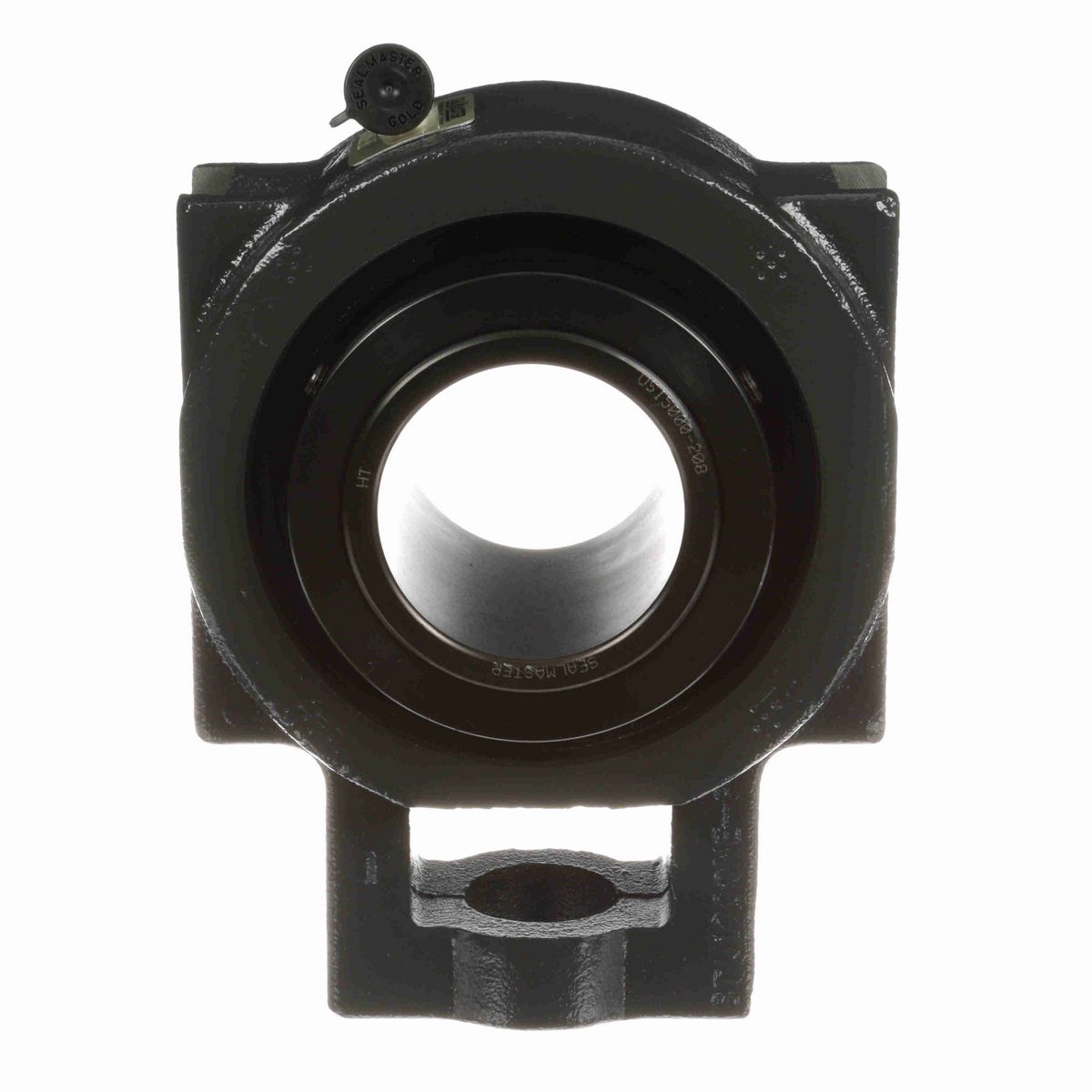Sealmaster Mounted Cast Iron Wide Slot Take Up Spherical Roller - 52100 Bearing Steel, Black Oxided - Collar Mount Lock - USTU5000-208
