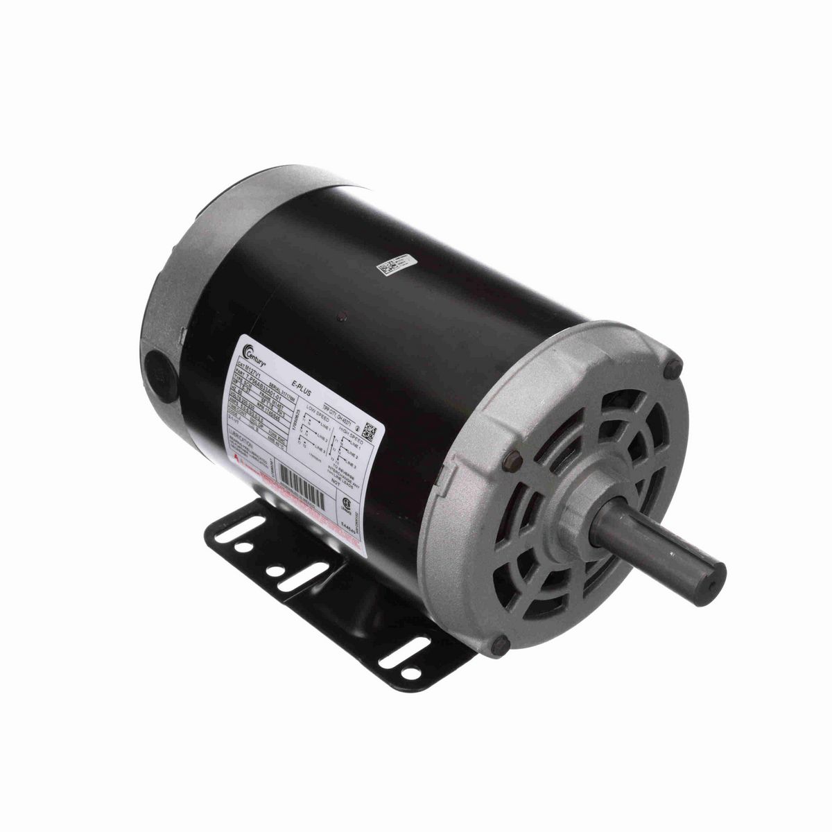 Century General Purpose Motor, 1.5-.37 HP, 3 Ph, 60 Hz, 200-230 V, 1800 RPM, M145T Frame, DP - M127V1