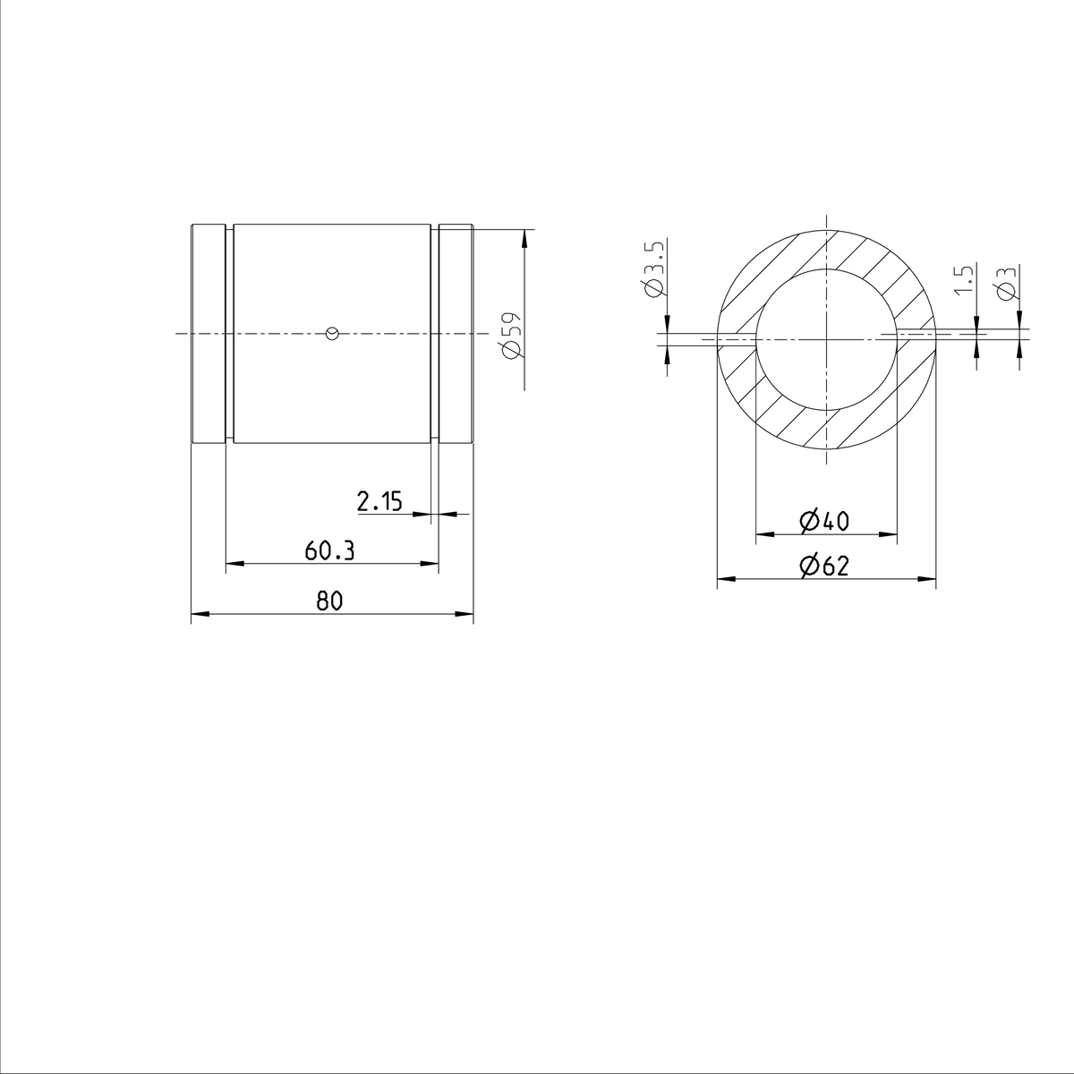 Суперлинейная втулка Bosch Rexroth KBH-40-DD [R073224040]