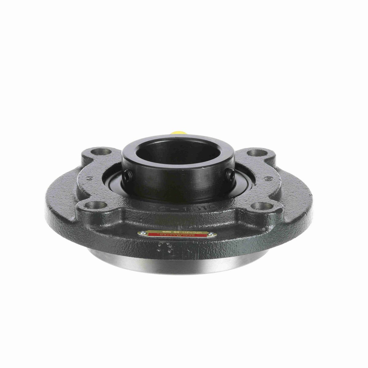 Sealmaster Mounted Cast Iron Flange Cartridge Ball Bearing - 52100 Bearing Steel, Black Oxided - Setscrew Lock - MFC-311