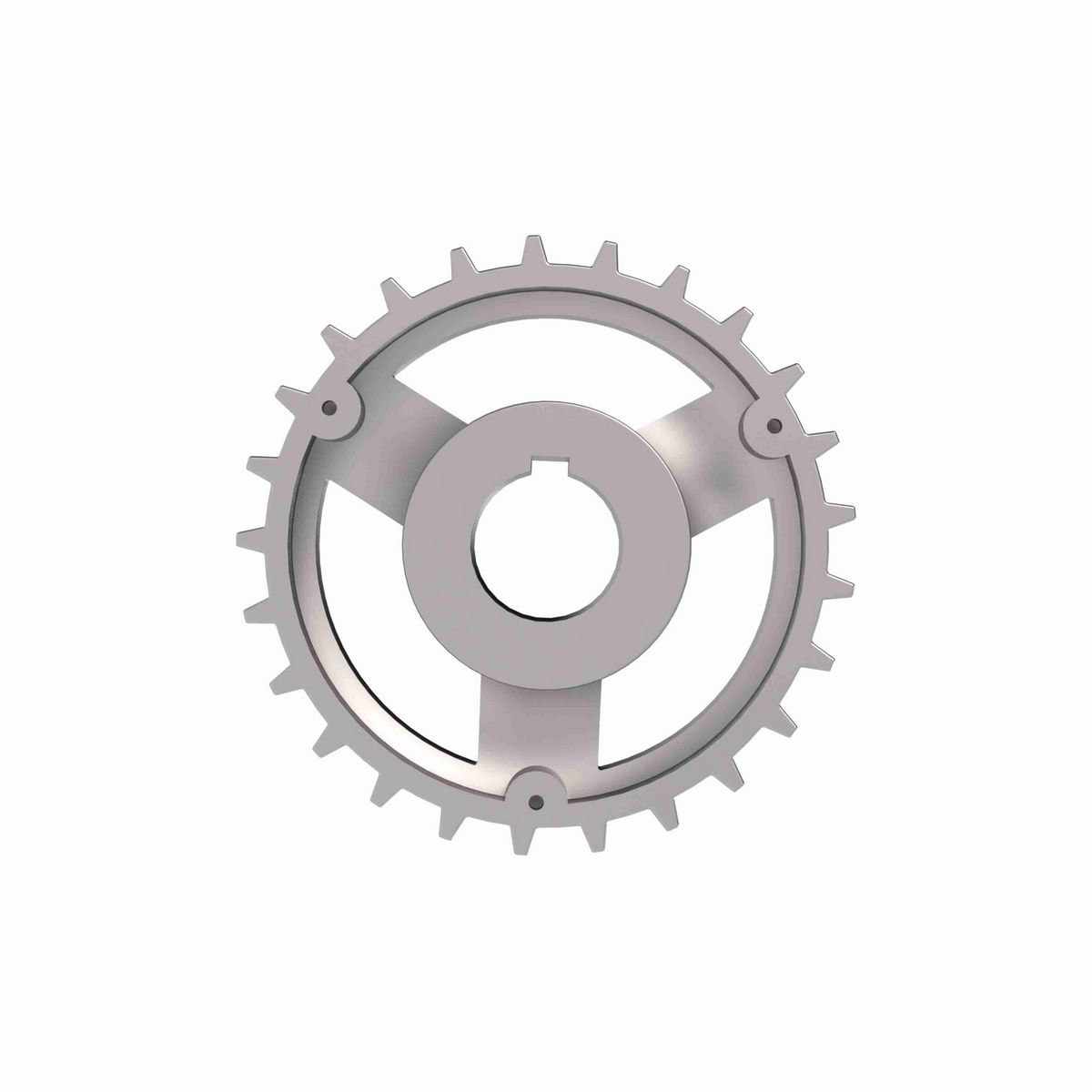 Rexnord 820 Series Solid One Piece Cast Iron Sprocket with 25 Teeth and a 1-1/4in Round Shaft-Ready Bore with Keyway & Setscrew - 401-162-13