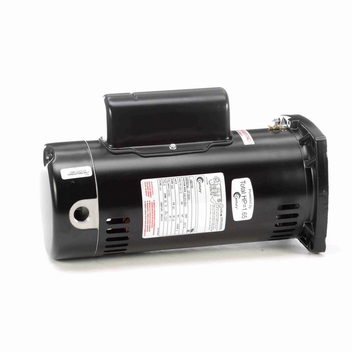 Century Pool Pump Motor, 1 1/2 HP, 1 Ph, 60 Hz, 230/115 V, 3600 RPM, 48Y Frame, ODP - UQC1152