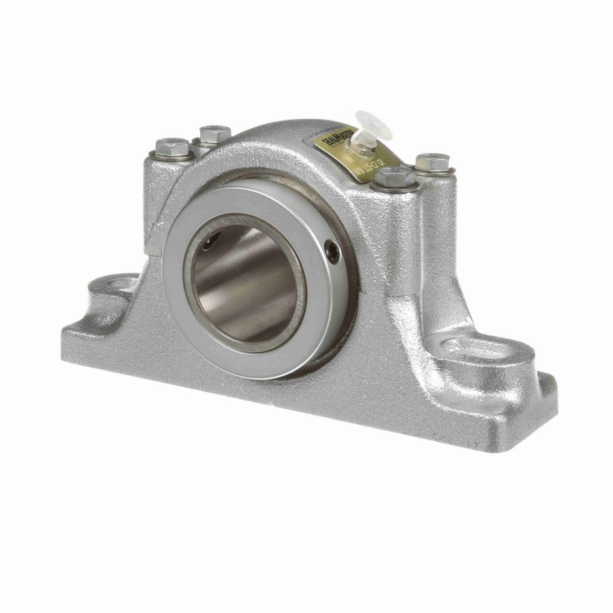 Sealmaster Mounted Flouropolymer Coated Cast Iron Two Bolt Pillow Block Tapered Roller - 52100 Bearing Steel - Double Collar Mount Lock - Corrosion Resistant - RPB 115-C2 CR