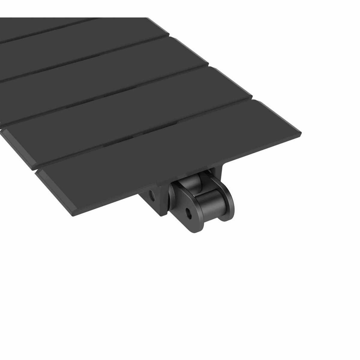 Rexnord 963 Straight Running Solid Top, Material: Black Wear Resistant, Width: 4.5in, Pitch: 1.5in - 81412482