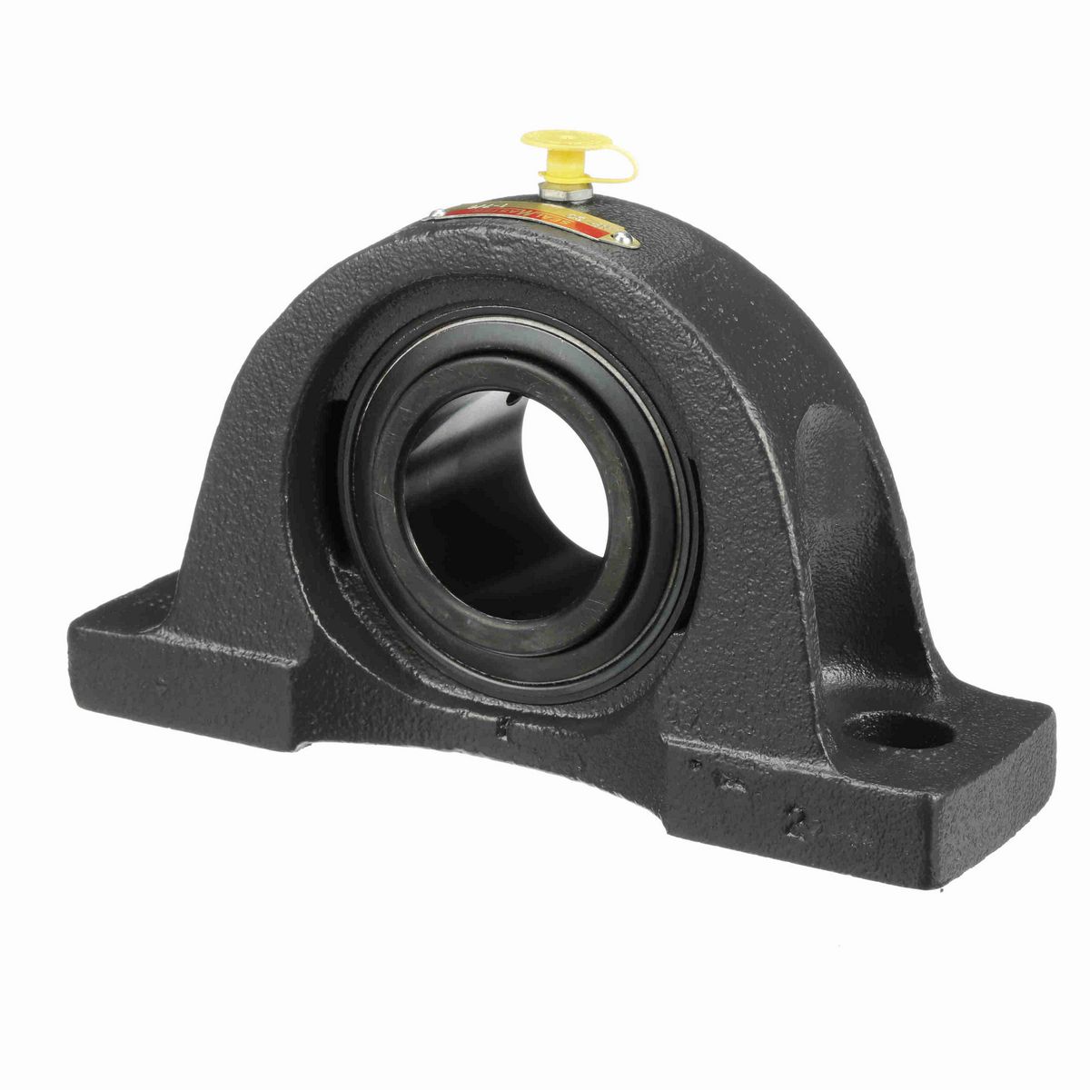 Sealmaster Mounted Cast Iron Two Bolt Pillow Block Ball Bearing - 52100 Bearing Steel, Black Oxided - Setscrew Lock - NP-30