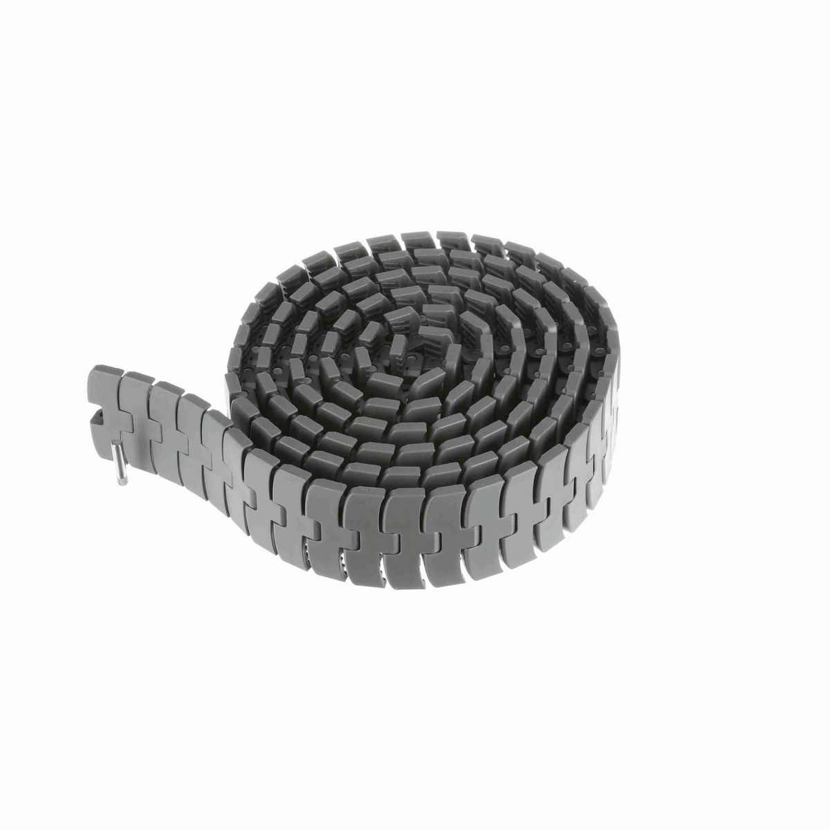 System Plast 2260FT-TAB Side-flexing Solid Top, Material: Gray Low Friction, Width: 3.3in, Pitch: 1in - LFG2260FT-M-K330