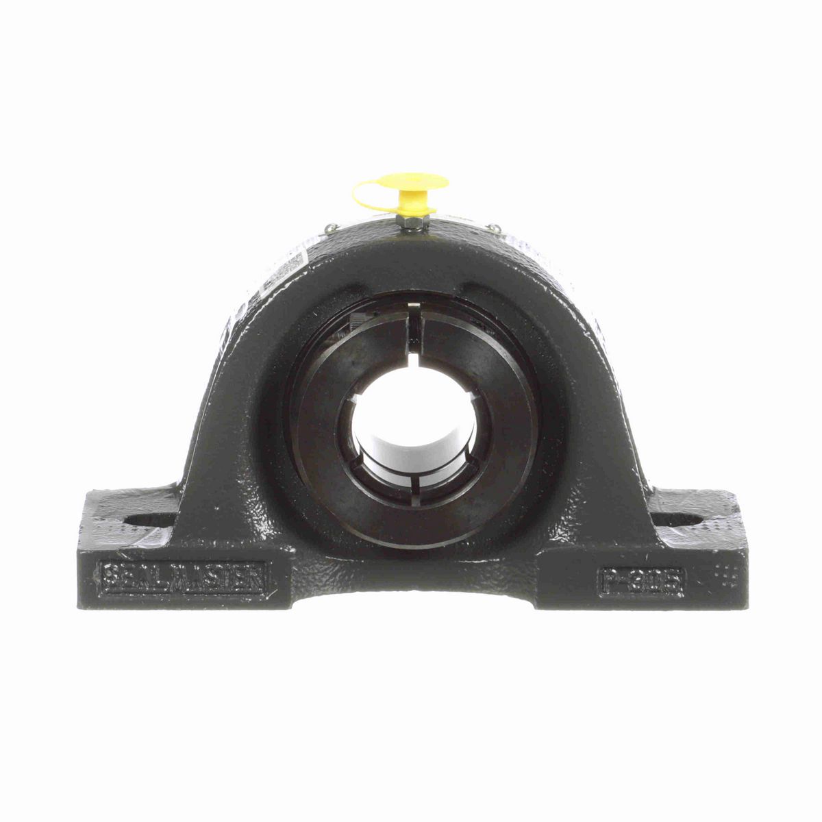 Sealmaster Mounted Cast Iron Two Bolt Pillow Block Ball Bearing - 52100 Bearing Steel, Black Oxided - Concentric Lock - MP-20T