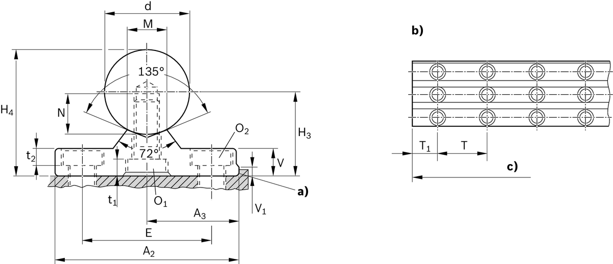 Опорная направляющая с валом из нержавеющей стали (ISO 683-17) Bosch Rexroth WM-60-SFRC-H6X46- [R101206030]