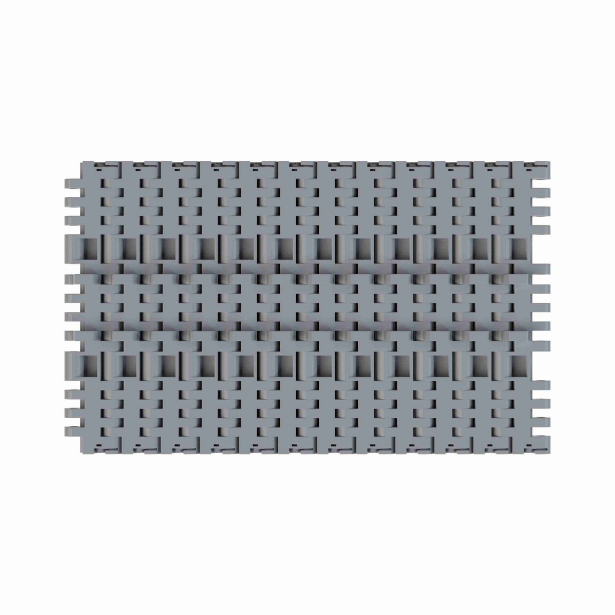 Rexnord 7705 Straight Running Solid Top, Material: Silver Platinum Series™ X, Width: 7.5in, Pitch: 1in - 10286172