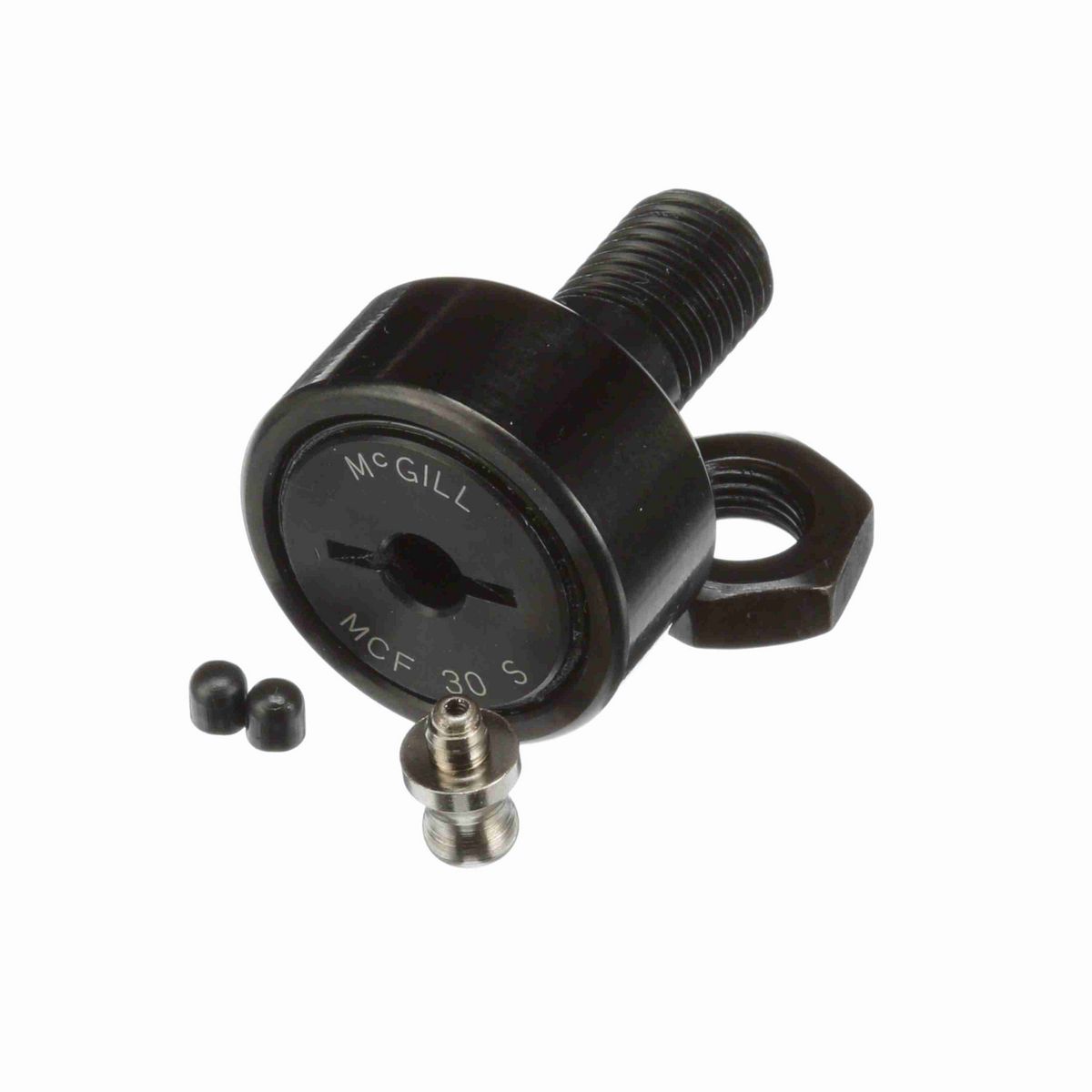 Опорный ролик с цапфой McGill CAMROL MCFE 30 S, бочкообразный, с уплотнением, со шлицем под отвёртку, метрический