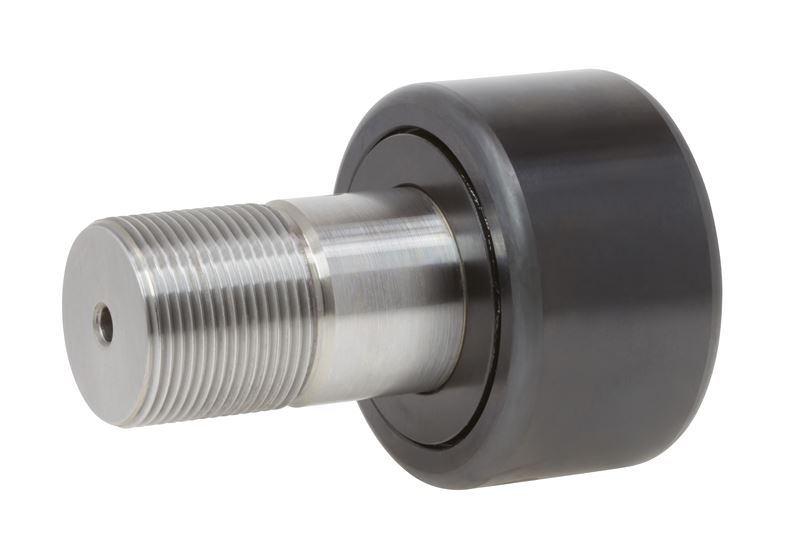 Игольчатый опорный ролик с цапфой RBC CH80L, бочкообразный, повышенной грузоподъемности, с уплотнением, со шлицем под отвёртку