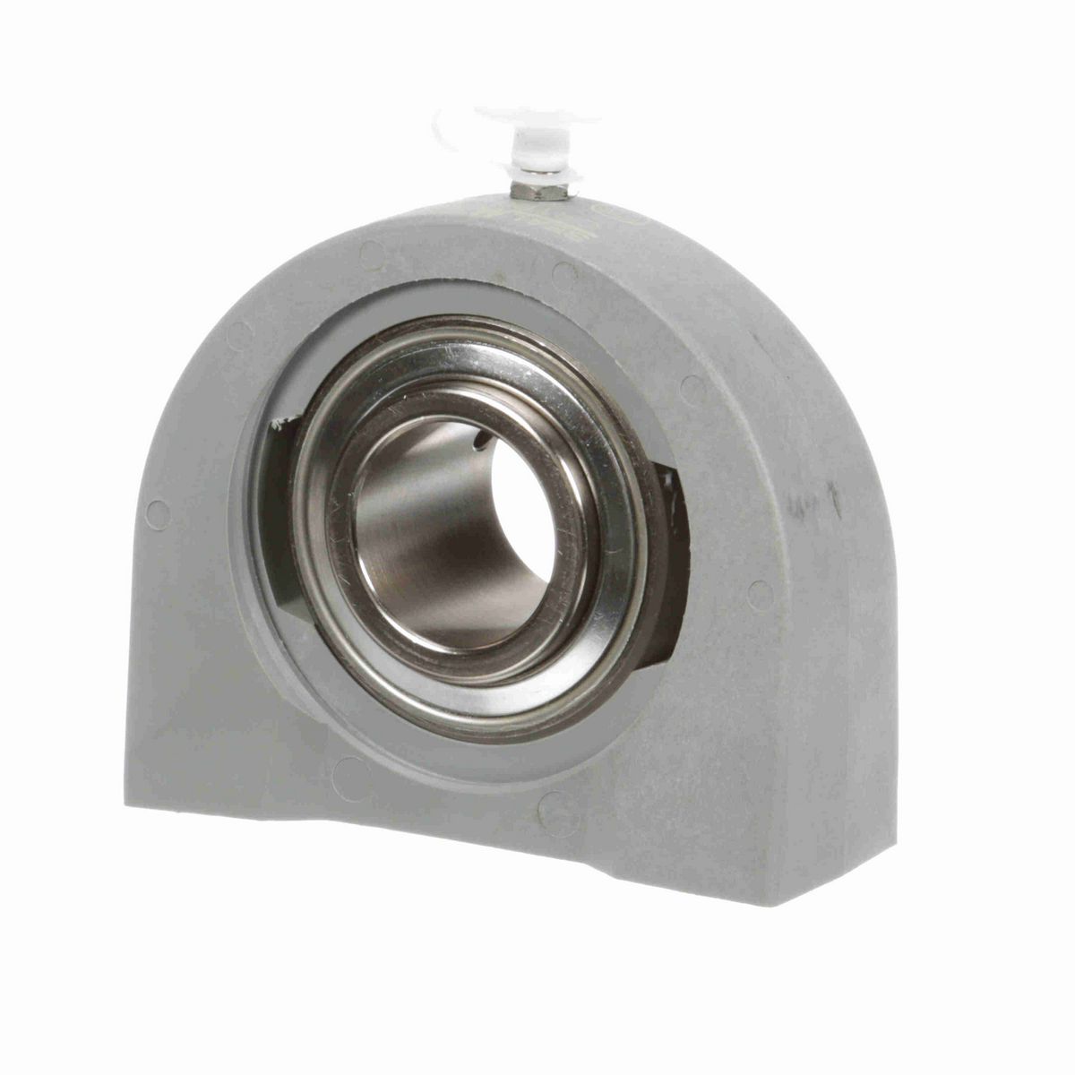 Sealmaster Mounted Composite Tapped Base Pillow Block Ball Bearing - 52100 Bearing Steel, Phosphorus Nickel Coated - Setscrew Lock - Corrosion Resistant - CRTBC-PN19
