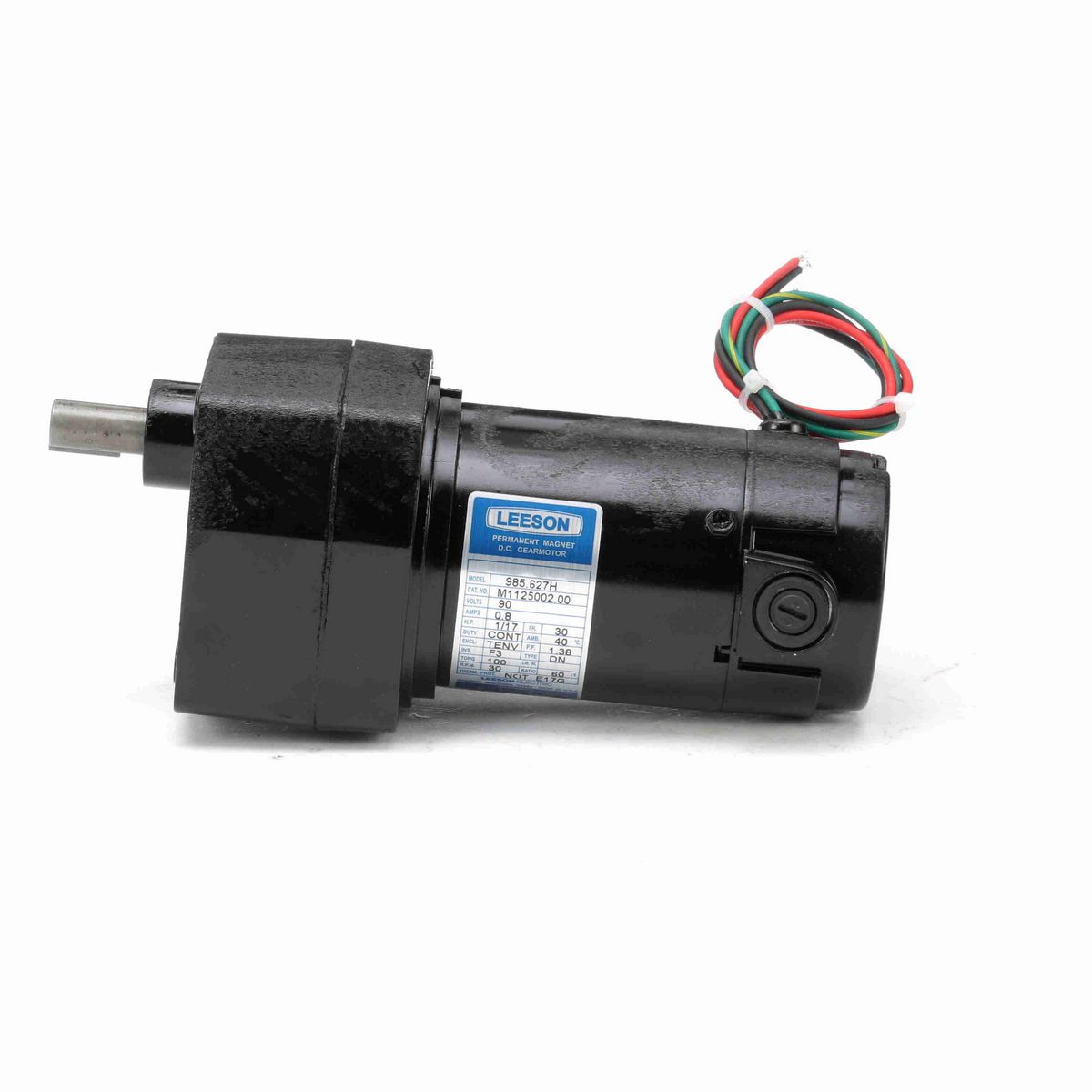LEESON Parallel Shaft Gearmotor, 0.06 HP, 90 V, 30 RPM, 30 Frame, TENV - M1125002.00