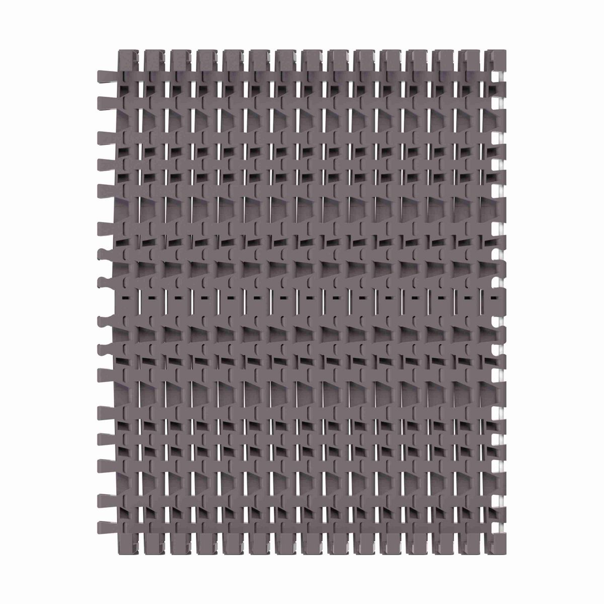 Rexnord 7956TAB Side-flexing Flush Grid, Material: Brown High Performance, Width: 24in, Pitch: 1.25in - 81450471