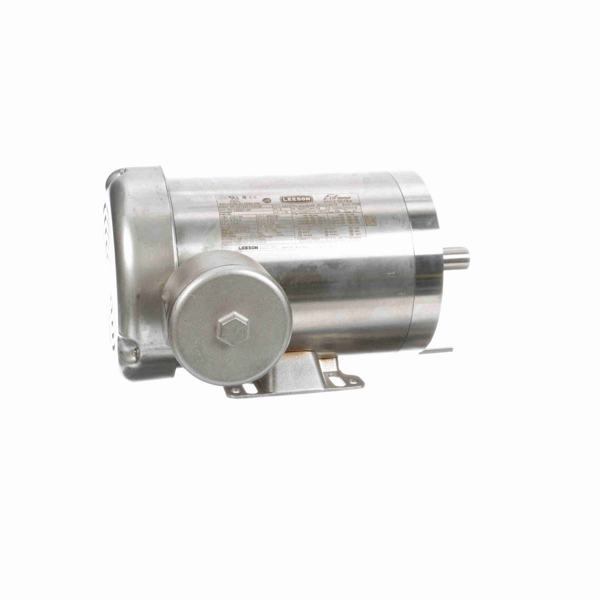 LEESON General Purpose Motor, 1.50 & 1 HP, 3 Ph, 60 & 50 Hz, 230/460 & 190/380 V, 1800 & 1500 RPM, 143TC Frame, TEFC - 122221.00