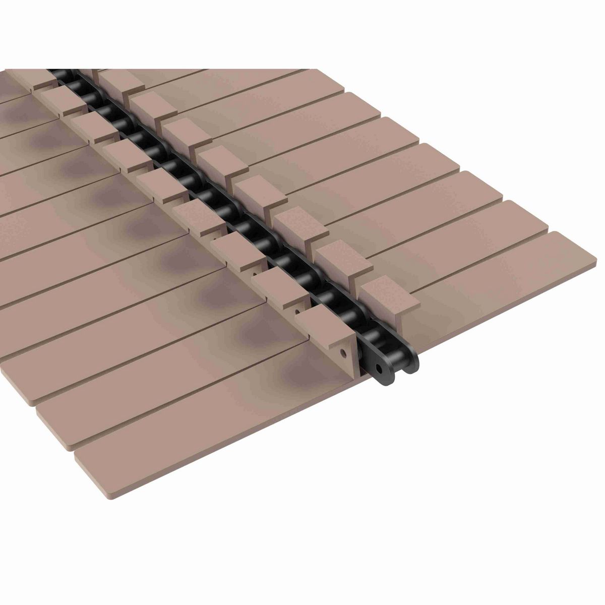 Rexnord 1873TAB SuperGrip™ Side-flexing SuperGrip™, Material: Tan Low Friction, Width: 12in, Pitch: 1.5in - 81418877