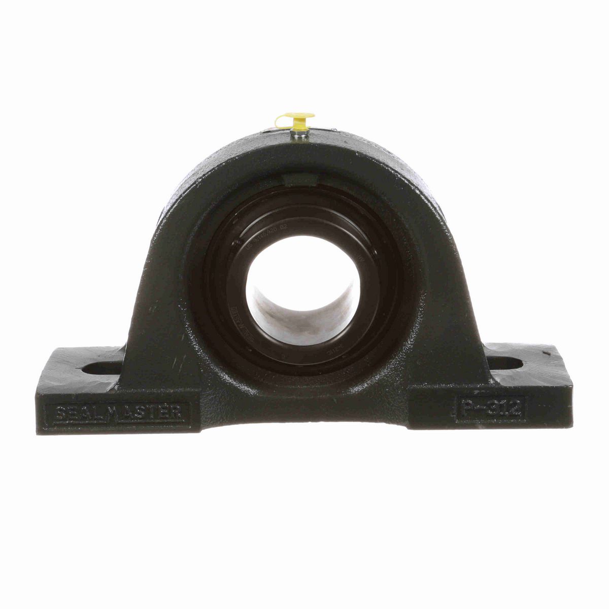 Sealmaster Mounted Cast Iron Two Bolt Pillow Block Ball Bearing - 52100 Bearing Steel, Black Oxided - Setscrew Lock - MP-43C
